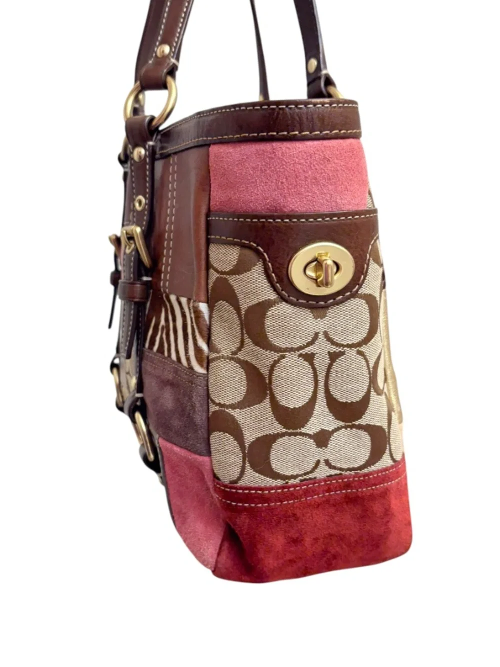 Coach 10437 vintage y2k rare limited edition holiday patchwork bag